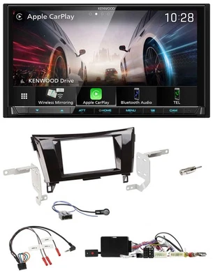 Kenwood Lenkrad 2DIN USB DAB Bluetooth Autoradio für Nissan Qashqai 14-18 X-Trai - Bild 1 von 4