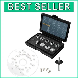 Router Template Guide Bushing Set - Ideal for Porter Cable, DeWalt, Bosch Models - Picture 1 of 12