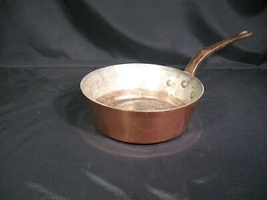 William Sonoma France Copper Splayed Sides Saute/Sauce Pan 9 1/2" Diameter - Picture 1 of 12
