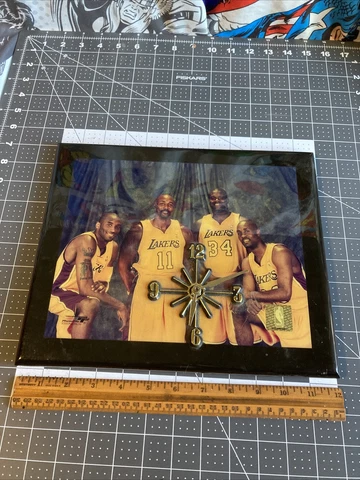 Vintage 2003 Photofile NBA LA Lakers Kobe Shaq Wall Clock Rare (needs repair) Cover
