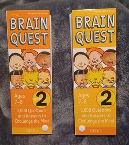 Brain Quest Grade 2 Ages 7-8 Revised 4th Edition 1000 Questions and Answers - Picture 1 of 6