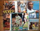 9 x Shoot Match Football Magazine MANCHESTER CITY TOURE Player Posters Pictures