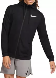 Nike Dry Herren Training Hoodie mit durchgehendem Reißverschluss DB4206 010 schwarz - Bild 1 von 7