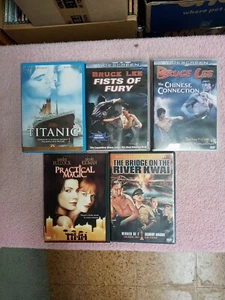 5 DVD Movie Bundle (Titanic, Bruce Lee, Practical Magic, The Bridge On The River - Picture 1 of 1