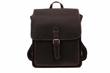 VINTAGE LEATHER BACKPACK, MESSENGER BAG, LAPTOP BRIEFCASE, HANDBAG DARK BROWN
