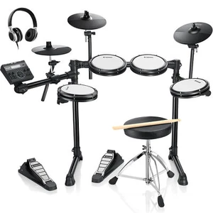 Donner DED-200 LITE Electric Drum Kit Quiet Mesh Pad 450 Sound 31 Drum Kit - Picture 1 of 11