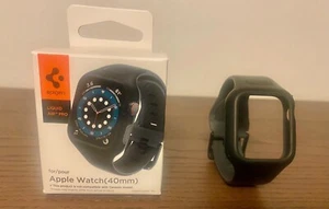 Spigen Liquid Air Pro Watchband & Case in Black for Apple Watch 40mm - Picture 1 of 1