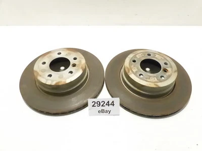 Genuine BMW E88 E82 123d 135i N54 N55 Rear Brake Discs 6855003 34216855003 - Image 1 of 4
