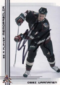 OSSI VAANANEN, PHOENIX COYOTES, RARE AUTO'D/SIGNED IN THE GAME CARD. - Picture 1 of 1