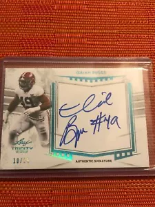2019 Leaf Trinity Autograph Inscriptions Blue/25 #A-IB1 Isaiah Buggs Auto Rookie - Picture 1 of 2