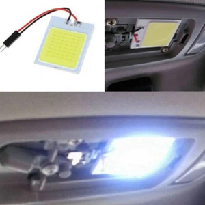 1x 48-SMD COB White LED T10 4W 12V Car Interior Panel Lights Dome Lamp Bulb Kit - Picture 1 of 12