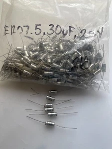 Lot of 6 Vishay Sprague Capacitors Aluminum Electrolytic TE1207.5 30uf 25v - Picture 1 of 2