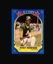 1981 Fleer Star Stickers #54 RICKEY HENDERSON A's MINT