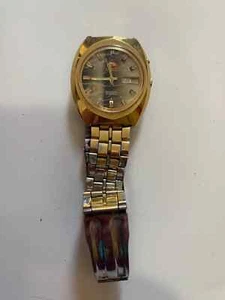 1980's Vintage Orient Watch Green Dial Men's 40mm Japan Automatic - Picture 1 of 5