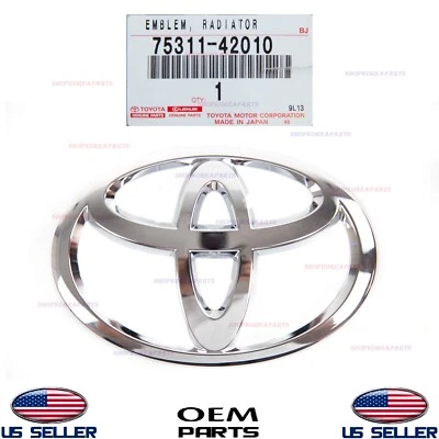 Rejilla delantera genuina emblema logotipo símbolo ⭐OEM⭐ Toyota Rav4 2006-2012 75311-42010 Foto 1 de 4