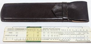 A.W. Faber Turning Speed Calculator, Feed, Time, slide rule in English - RARE