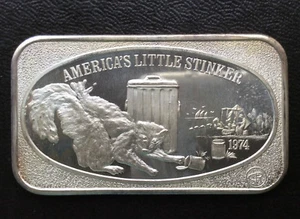 1974 USSC America's Little Stinker USSC-178 Silver Art Bar A1405 - Picture 1 of 5