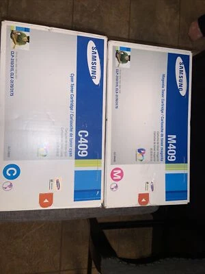 Samsung 409 printer ink M409, C409  lot of 2 Geniune - Image 1 of 3