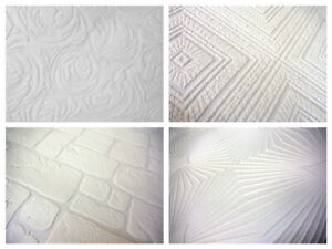 Ultra Thick Paintable Wallpaper - Textured White Blown Vinyl - A S Creations