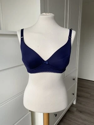 Still BH von H&M Gr. 75D dunkelblau Stillen Umstandsmode wattiert - Bild 1 von 4