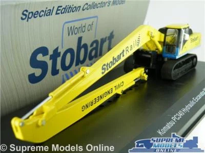 EDDIE STOBART KOMATSU PC340 EXCAVATOR DIGGER MODEL 1:76 SCALE ATLAS OXFORD K8 - Image 1 of 4