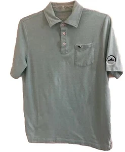 Vineyard Vines Edgartown Polo Shirt Kid XL Shortslv Logo Whale Blue/Green Preppy - Bild 1 von 4