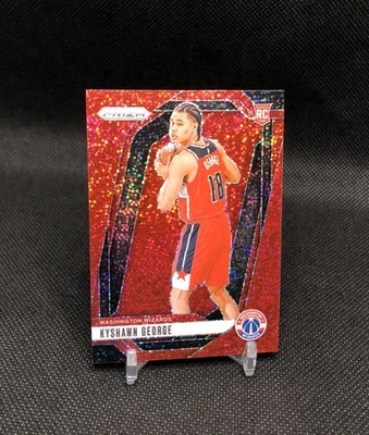 2024-25 Prizm Kyshawn George RED SPARKLE PRIZM 彩色匹配 SSP 新秀卡 #257 — 第 1/4 张图片