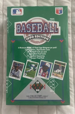 Tarjetas de béisbol 1990 Upper Deck caja sin abrir sellada de fábrica  Foto 1 de 2