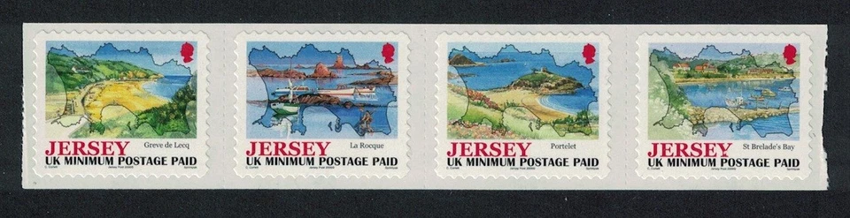 Island Views Self-adhesive 4v Strip Jersey 2006 MNH SG#1275-1278 - image 1 of 1