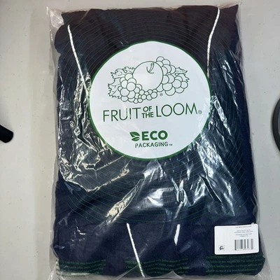 Bata kimono gofre 100 % poliéster azul marino suave Fruit Of The Loom Beyond OSFA Foto 1 de 4