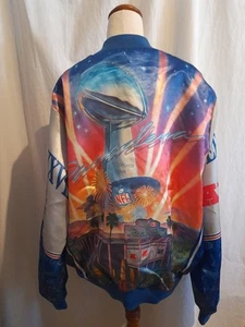 Vintage 1993 Superbowl NFL Chalkline Jacket XL Made In USA - Picture 1 of 7