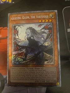 Guiding Quem, the Virtuous (Platinum Secret Rare) RA04-EN043 Quarter Century... - Picture 1 of 2