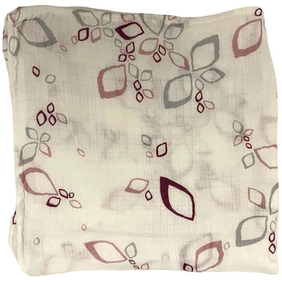 Aden + Anais Bamboo Swaddle Baby Blanket Purple Gray White 42x45 Girl Soft - Image 1 of 4