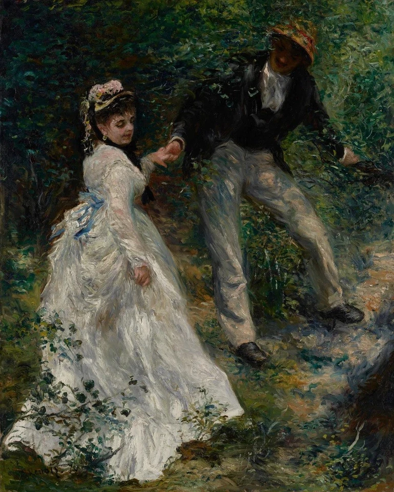 Póster impreso arte decoración pared La Promenade, Pierre Auguste Renoir 14" x 11" 2961 Foto 1 de 1
