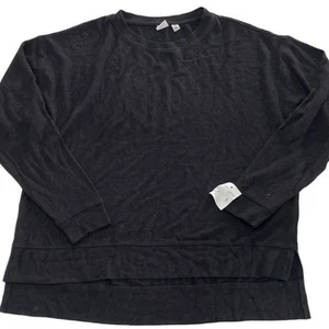BP Shirt Womens Medium Black Crew Neck Long Sleeve Knit Basic Top - Picture 1 of 8