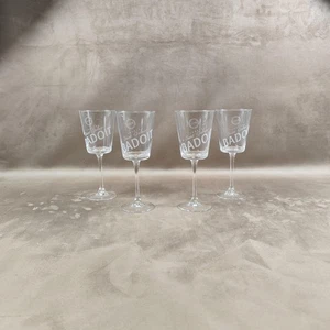 Lot de 4 verres Badoit eau gazeuse Made in France Vintage 1980 - Foto 1 di 6