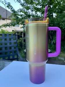 Starbucks x Stanley Tumbler 40 Oz Sunset Gradient Summer 2024 NEW - Picture 1 of 8