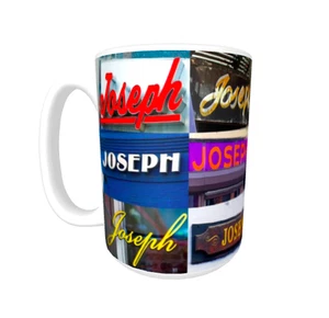 Tazza caffè personalizzata con nome GIUSEPPE in foto segno reale - Foto 1 di 3