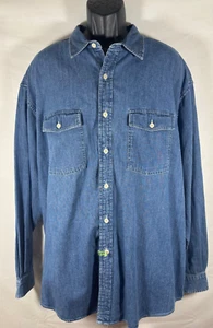 Camicia vintage Abercrombie & Fitch lavaggio medio denim uomo XL - Foto 1 di 5
