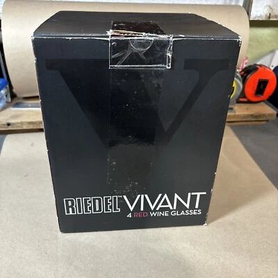 Juego de 4 copas de vino tinto Riedel Vivant nuevas 8 oz Foto 1 de 3