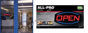 All-Pro 9-in Multi-Function LED Open Sign Neon Sign - Picture 1 of 7