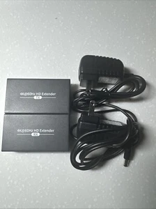 4K HDMI Extender KVM USB Ethernet Adapter Up to 196FT (60m) Over Cat5/5e/6/7 HD - Picture 1 of 3