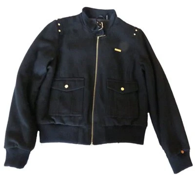 Abrigo negro de lana Melton de Sean John para mujer  Foto 1 de 4