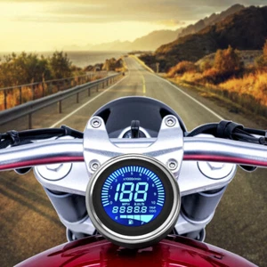Meter Tachometer Digital LED LCD Odometer Fuel Gauge Motorcycle Speedometer - Picture 1 of 1
