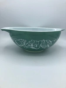 Vintage Pyrex 4 Qt 444 Cenerentola Insalatiera Frutta 1960 Promozione Rara Verde - Foto 1 di 6