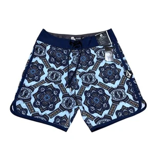 Volcom Mens 28 Waist Big Boys Size (XL/14) Mod Tech Magic Blue Board Shorts NWT - Picture 1 of 9