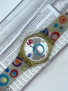 Swatch Uhr - Friandise GE159 AG 2004 Standard 34mm mit Gehäuse farbige Kreise - Bild 1 von 7