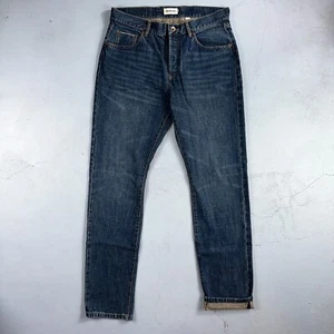 Taylor Stitch The Slim Jean Selvedge Red Line Blue Denim Mens 33 Cotton 33x33 - Picture 1 of 16