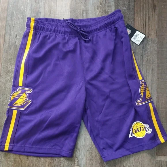 Los Angeles Lakers NBA Brand Drawstring Basketball Game Shorts Size Men’s Medium