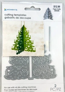 Vintage Christmas Tree Candles on Branch Table Setting Momenta Metal Die 5pc - Picture 1 of 1